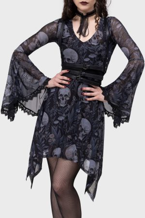 Death's Head Skater Dress
