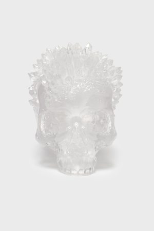 Geode Crystal Skull Ornament