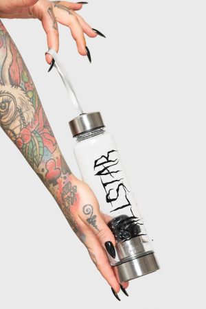 Killstar Crystal Glass Water Bottle